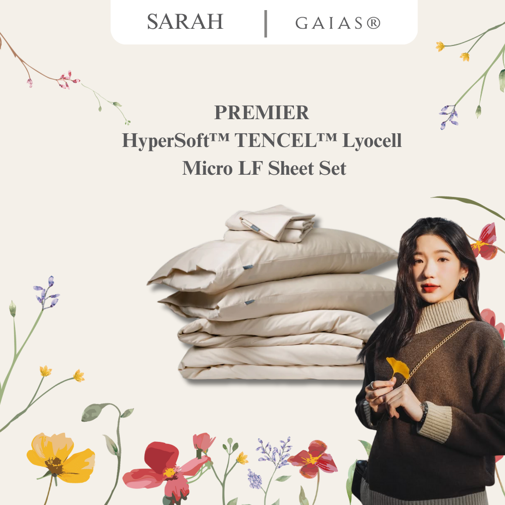 Sarah x Gaias ｜ PREMIER HyperSoft™ TENCEL™ Lyocell Micro LF Sheet Set